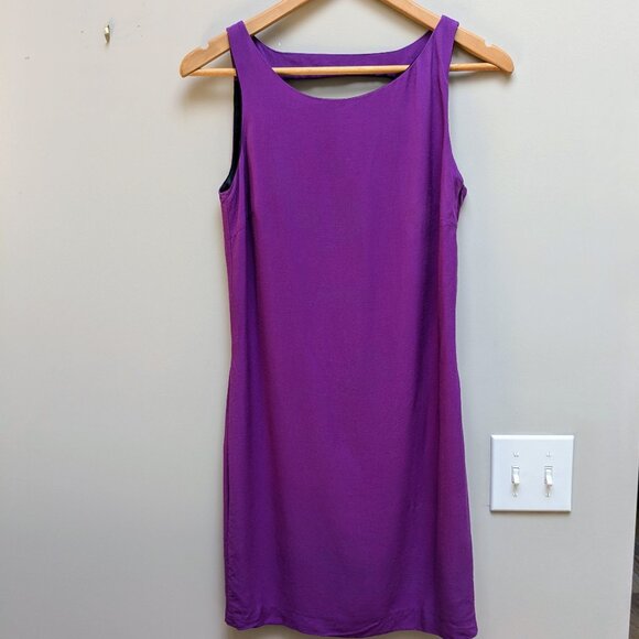 Zara Basic Sexy Purple V-Back Bodycon Cocktail Party Dress Size XS Extra Small - Picture 1 of 5